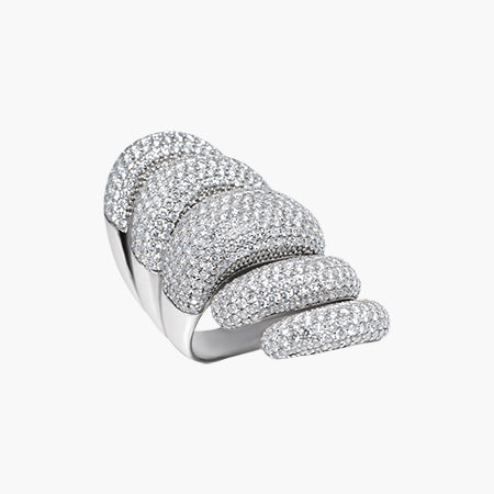 Arula White Ring
