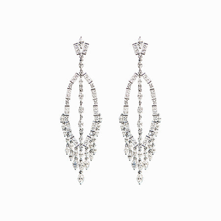 Diamond Pendulum Earrings