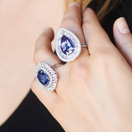 Blumoon Cushion Diamond Ring
