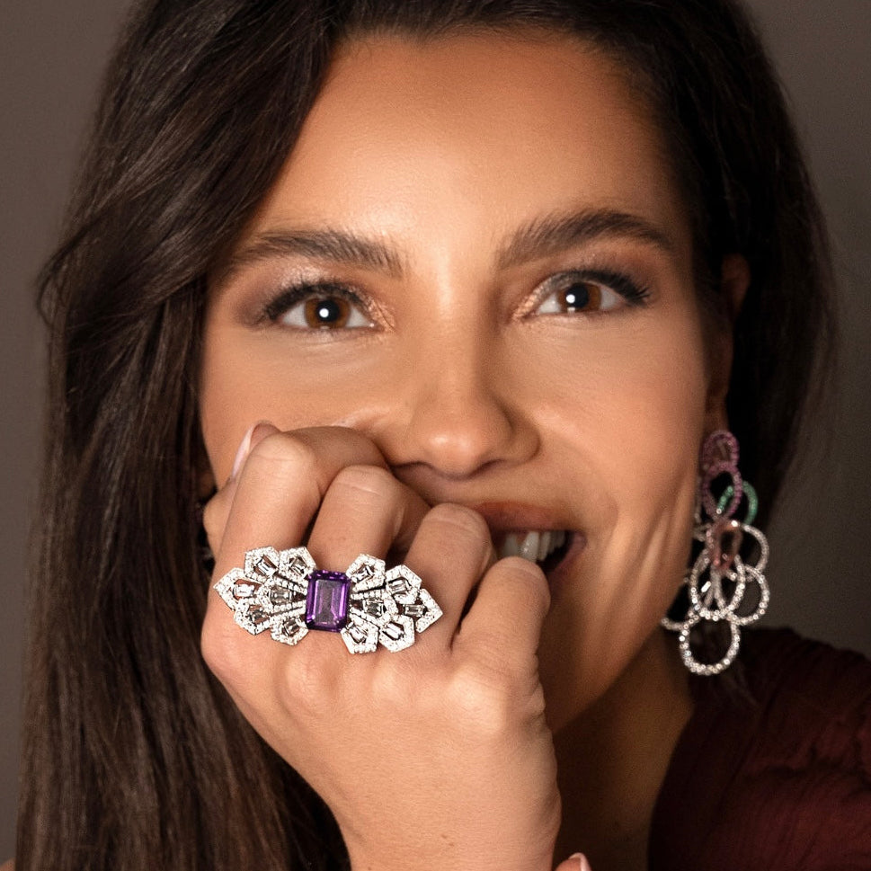 Radiant Splendor Amethyst Ring