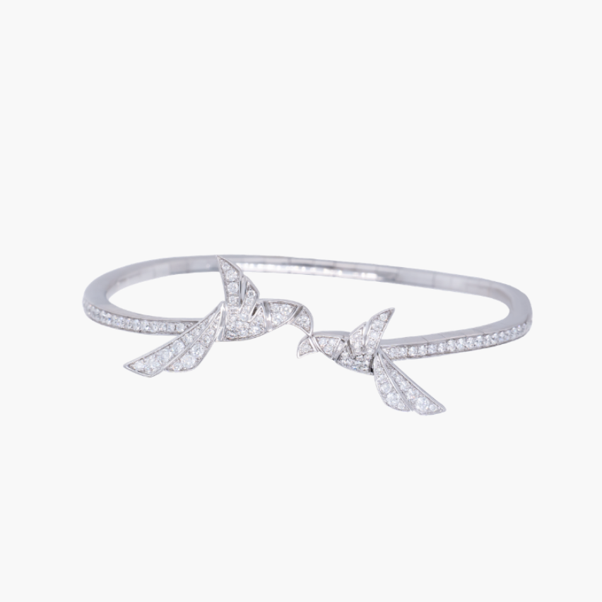 Envol Duo White Bangle