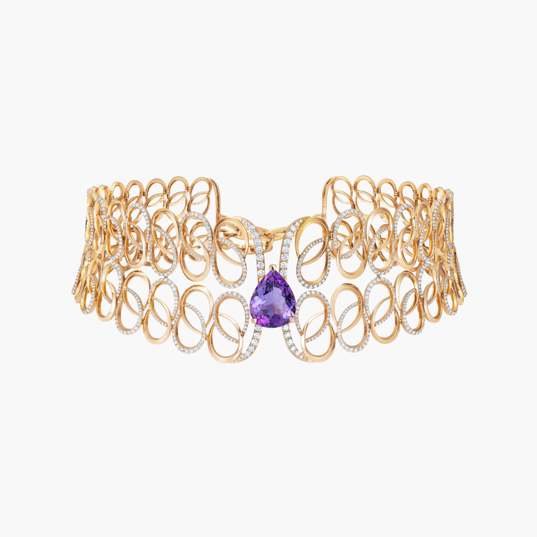 Gold Crown Necklace