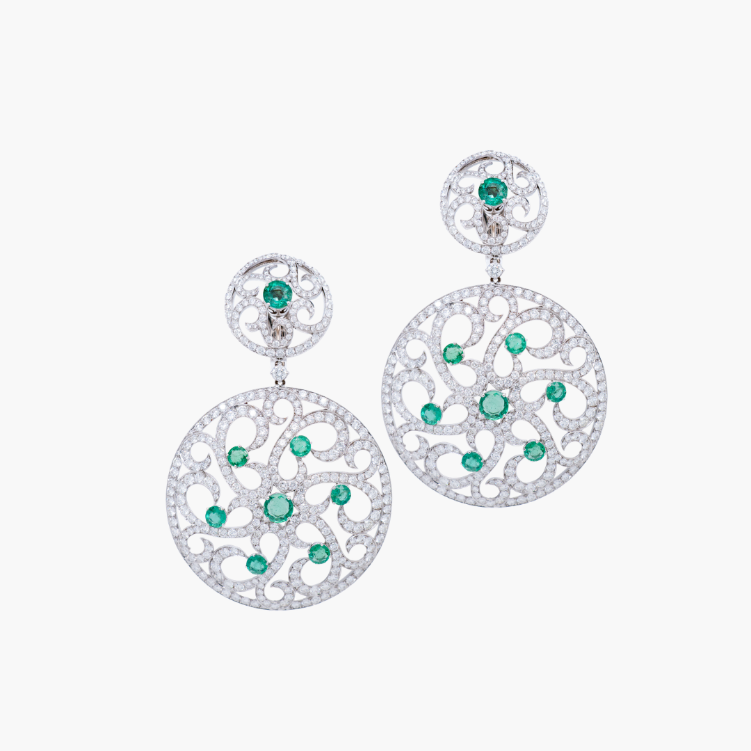 Luminous Emerald Chandelier