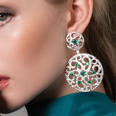 Luminous Emerald Chandelier