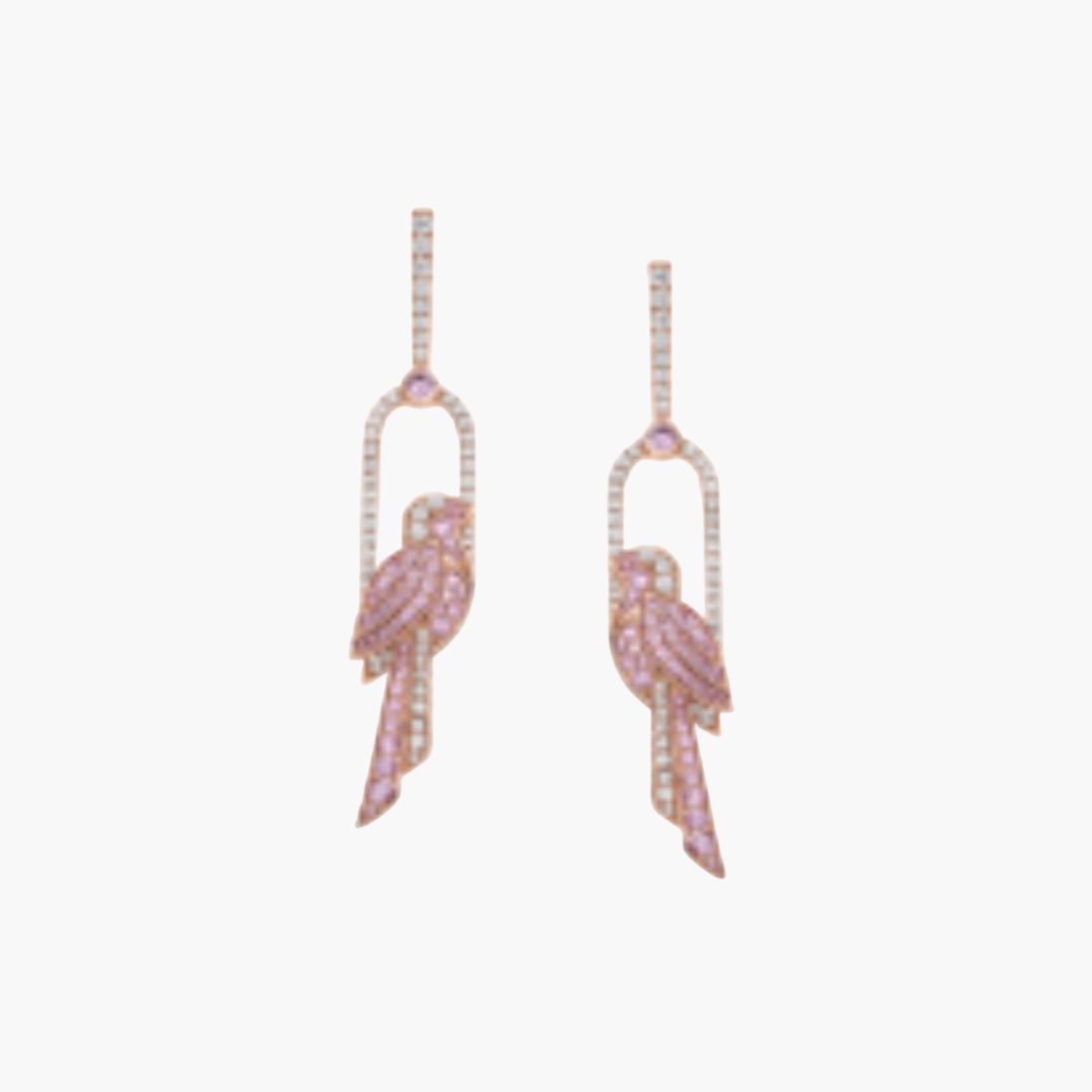 Envol Azur Rose and Pink Sapphire Earrings
