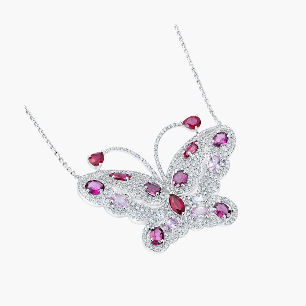 Sapphira Butterfly Necklace