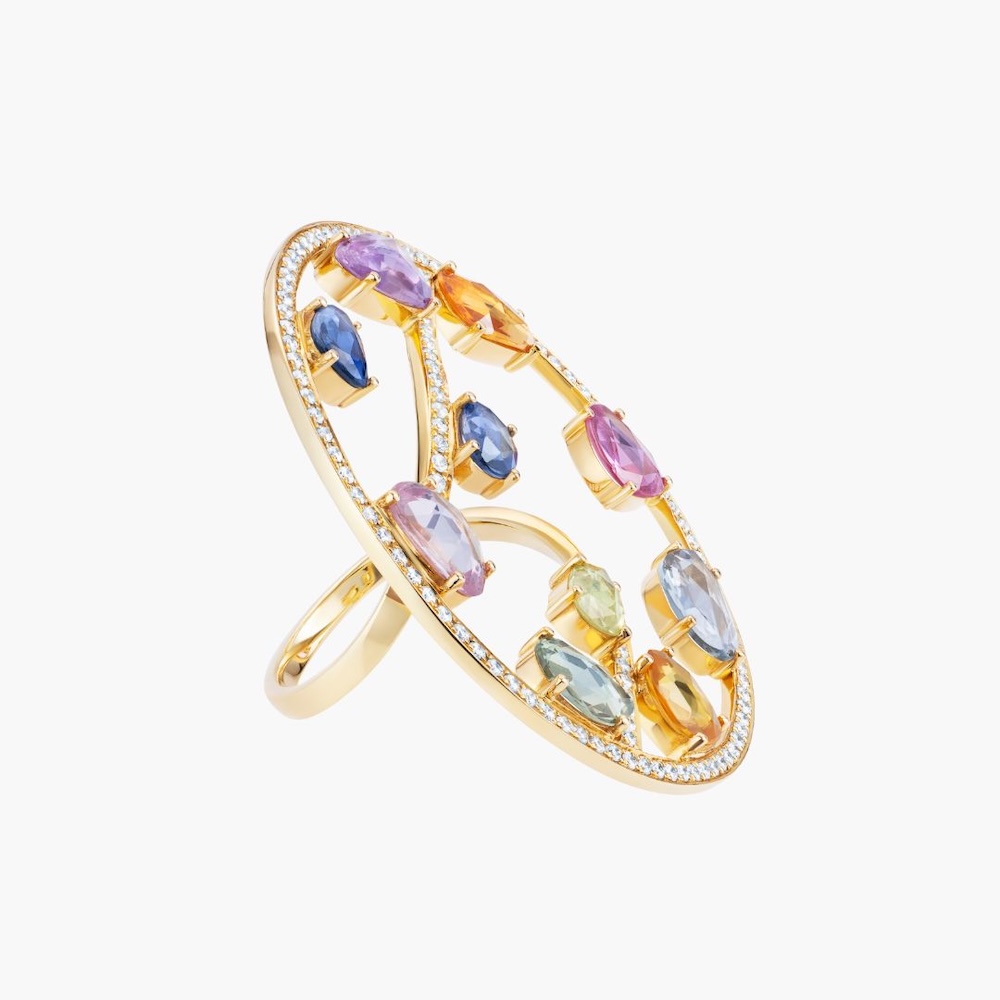 Sapphira S Ring Yellow Gold