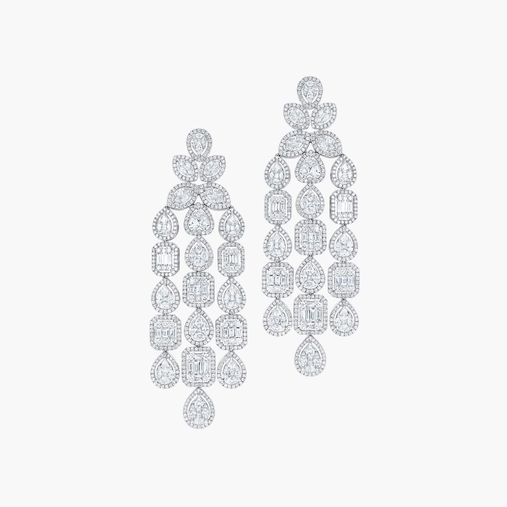 White Vines Earrings 