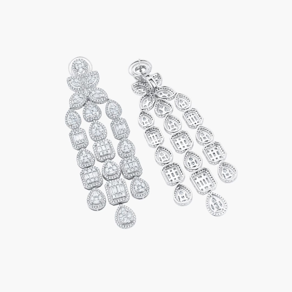White Vines Earrings 